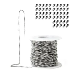 Pstyle. ボールチェーン キーホルダー パーツ ステンレス 20m PST-063 (1.5mm)