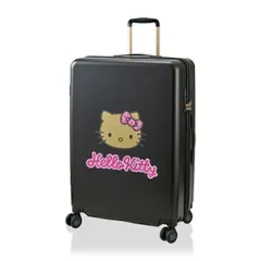 サンリオ 日焼け ハローキティ スーツケース 83L (ブラック) キャリーケース Sanrio