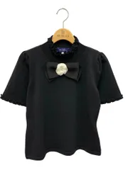 【美品】パールリボン　エムズグレイシー　リブ編みニット　38 ブラウン 美品】パールリボン エムズグレイシー リブ編みニット 38