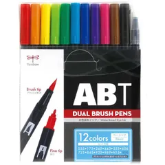 【 新品 未開封 】 トンボ鉛筆 水性マーカーABT12色ベーシック AB-T12CBA 未使用 送料無料のサムネイル