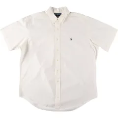 古着 ラルフローレン Ralph Lauren CLASSIC FIT 半袖 ボタンダウンシャツ メンズXL相当/eaa551115
