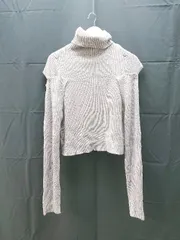 ◇ GRL グレイル ボトルネック デザインオシャレ 肩だし 長袖 ニット サイズF ベージュ レディース E  【1303270000893】