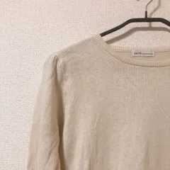 アース ミュージック＆エコロジー ニット チュニック ライトベージュ F