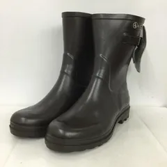 未使用級タグ付 AIGLE エーグル サイドゴアブーツ 41 ブラック レザー washington_00020282