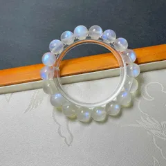 天然石★【ブルームーンストーン】★パワーストーン アクセサリー 天然石B 10.8-11.3mm ZB8215