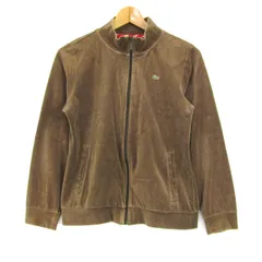 ラコステ ブルゾン ジャケット アウター スイングトップ 日本製 メンズ 40サイズ ブラウン LACOSTE 【中古】