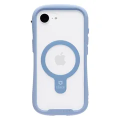【 限定】iFace Reflection MagSynq iPhone 16e ケース クリア 強化ガラス (ペールブルー)【エコPKG】【アイフェイス アイフォン16e 用 スマホケース iphone16e カバー MagSafeアクセサリー 対応 耐