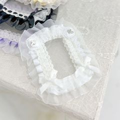 夢展望公式 [新品未使用] 推し活フリルトレカケース [ホワイト] 他カラー別ページ有  服飾小物・アクセサリ－・雑貨 その他雑貨・生活雑貨 535588-06