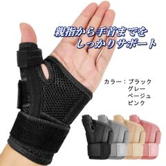 親指サポーター左右兼用 フリーサイズ メッシュ 通気性 CM関節 腱鞘炎 指固定