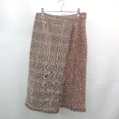 ◇ Θ otto collection シンプル系 膝下丈 台形 スカート サイズLL ブラウン系 レディース E  【1507160020590】