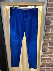 ブルックスブラザーズ Brooks Brothers ノータックチノ メンズパンツ チノパン ノータック 綿パンツ カジュアルパンツ ブルー系 サイズ30×32 A-415