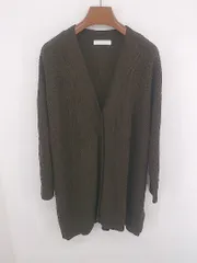 ◇ SENSE OF PLACE シンプル 無地 Vネック 長袖 ニット カーディガン サイズF ダークブラウン系 レディース P  【1307060006904】のサムネイル
