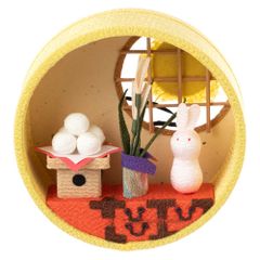 京都 夢み屋 ちりめん 小物 壁掛け 季節のリース セット（3.7.月なし 