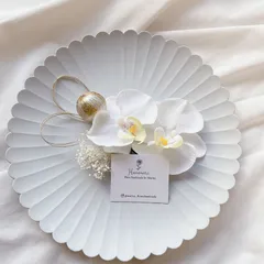 【再販】ドライフラワー 髪飾り 和装 成人式 胡蝶蘭 結婚式 白無垢のサムネイル