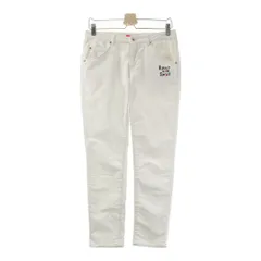 サイズ：M ROUGH&SWELL ラフアンドスウェル  コーデュロイ ストレッチ ロングパンツ  ホワイト系 [240101418404] ゴルフウェア レディース ストスト