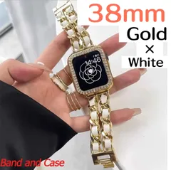 apple watch バンド 38mm カバー  キラキラ チェーン RR