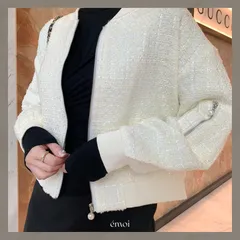 ‪‪‪ 【新作】 ◾️ツイードジャンパー    韓国ファッションのサムネイル