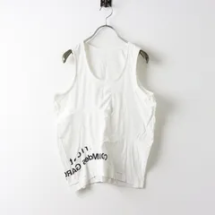 トリココムデギャルソン tricot COMME des GARCONS ロゴプリント タンクトップ/ホワイト【2400030069684】のサムネイル