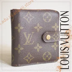 ルイヴィトン LOUIS VUITTON モノグラム コンパクトジップ モノグラム 二つ折り財布 M61667 / ブランド メンズ レディース