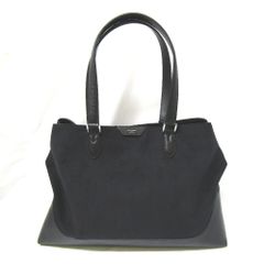 Tj277921 ペッレモルビダ　PELLE MORBIDA　トートバッグ　スエード×レザー　ブラック  中古・美品