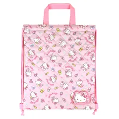 ☆ ハローキティ/ピンク ☆ キルトナップサック キッズ ナップサック リュック 体操着袋 体操着入れ バックパック キャラクター グッズ キティ マイメロ リトルツインスターズ パウパトロール ミニオン ドラえもん トーマス ウルトラヒーローズ