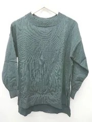 ◇ nano universe ナノユニバース シンプル 長袖 ニット セーター サイズF ブラック メンズ P  【1408200003637】