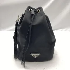 【中古】PRADA Re-Nylon 巾着ポーチ ブラック プラダ[19]