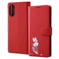 Xperia 5 V ディズニー / 手帳型レザーケース シンプル マグネット/ミニーマウス_sitting2