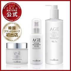 【ブランド公式】フロムネイチャー AGEインテンストリートメント 3点セット(エッセンス340ml+クリーム80g+フルイド100ml) 化粧水 乳液 保湿 スキンケア AGE ガラクトミセス お試し 基礎化粧品 韓国コスメ