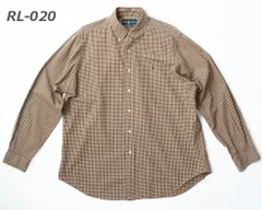 ［USED］Polo Ralph Lauren ポロ ラルフ ローレン 古着 ラルフ シャツ古着 チェック柄CLASSIC FIT/クラシックフィット ボタンダウンカラーシャツLサイズrl-020