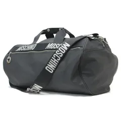 Moschino モスキーノ バッグ ボストンバッグ ショルダー 鞄 カバン ブラック 黒 トラベル スポーツ ロゴテープ VINTAGE おしゃれ シンプル 無地のサムネイル