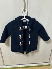 ホットビスケッツ（ミキハウス）ダッフルコート 90cm ネイビー