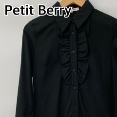 Petit Berry トップス 長袖 シャツワンピース ブラック レディース【CT1182】