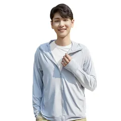 新品 [Guooolex] ラッシュガード メンズ 水着 長袖 ラッシュパーカー オーバーウェア 冷感 羽織 フード付き 日焼け対策 UVカット 水陸両用 吸湿 速乾 プール 海 サウナ