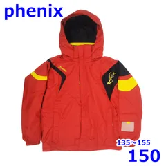 フェニックス 135～155cm スキーウェア サイズ調節機能付き 子ども用 ジャケット レッド 150 キッズ Phenix R2502-139