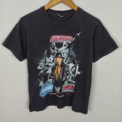 00s WWE Tシャツ プロレス グラフィック ブラック メンズ 古着 ストリート Y2K