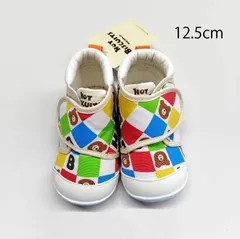 【正規品】ミキハウス ホットビスケッツ　ファーストベビーシューズ　71-9305-979　マルチ　12.5cm　新品(難あり)