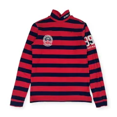 PEARLY GATES パーリー ゲイツ ボーダー ナンバリング ハイネック 長袖Tシャツ カットソー /2 レディース ゴルフ