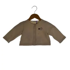 Familia ファミリア 刺繍 秋冬 AW カーディガン コットン アイボリー キッズ 80【古着】【中古】【送料無料】