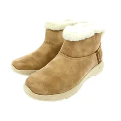 SKECHERS スケッチャーズ ショートブーツ/スリップインズオンザゴージョイ 24cm フェイクファー×フェイクスエード    ブラウン  / 240001158475
