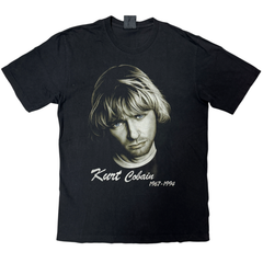 90s Kurt Cobain カートコバーン メモリアル フェイスプリント Tシャツ 顔 Nirvana ニルヴァーナ vintage T-Shirt ヴィンテージ バンドTシャツ Bootleg