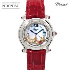 ショパール Chopard ハッピースポーツ レディース 腕時計 27 8245 21 ダイヤ ルビー ムーン スター クォーツ Happy Sports 90291271