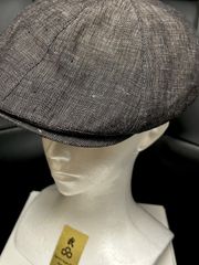 ITALY製名門Borsalinoリネン100%高級Jazzyハンチングキャップ