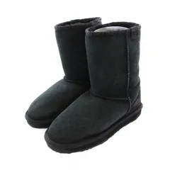 エミュー emu スティンガー ロー STINGER LO W10002 ムートンブーツ ショート US6 23cm 黒 /YM