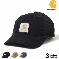 Carhartt カーハート キャップ メンズ レディース 帽子 Canvas Mesh-Back Cap メッシュキャップ おしゃれ かわいい 浅め アメカジ レディース キャップ 100286 ah0286