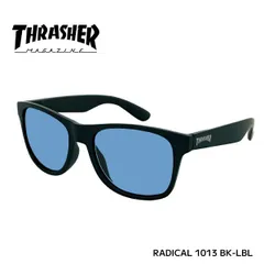 【即納】 正規品 THRASHER スラッシャー 偏光レンズ RADICAL ラディカル 1013 BK-LBL マットブラック×ライトブルーのサムネイル