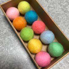 猫のおもちゃ☆ニャン玉☆鈴入り羊毛フェルトボール