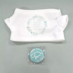 [중고]키홀더·마스코트(캐릭터) F.미즈키 달 눈물(6월) 츠키우사.용 미니 T셔츠＆캔 배지 [츠키우타.]