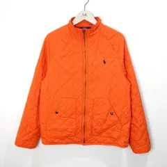 ( L ) ポロ キルティングジャケット オレンジ