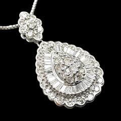 ダイヤ 1.30 ネックレス プラチナ ベリテ pt900 高品質 1ct - メルカリ